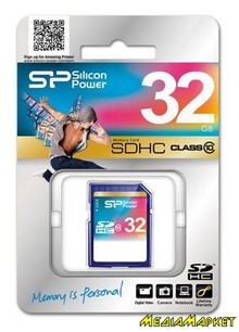 SP032GBSDH010V10  SDHC Silicon Power 32GB class 10